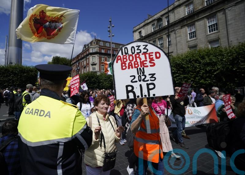 Rally takes place in Dublin over abortion services
