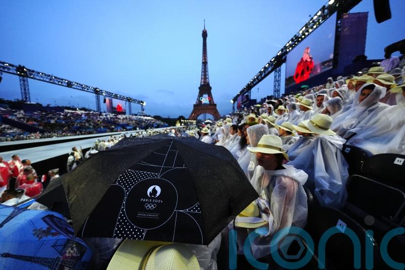 Rain puts a dampener on Paris Olympics opening ceremony