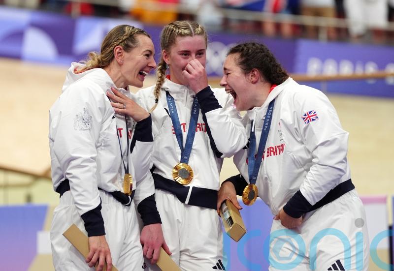 Katy Marchant, Emma Finucane and Sophie Capewell storm to GB team sprint gold