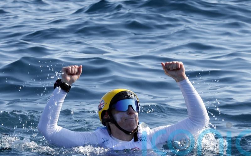 GB’s Ellie Aldridge becomes first Olympic gold medallist in kitesurfing