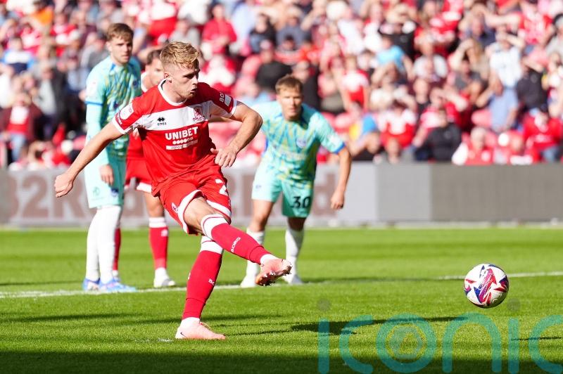 Tommy Conway&rsquo;s late penalty snatches Middlesbrough a point against Portsmouth