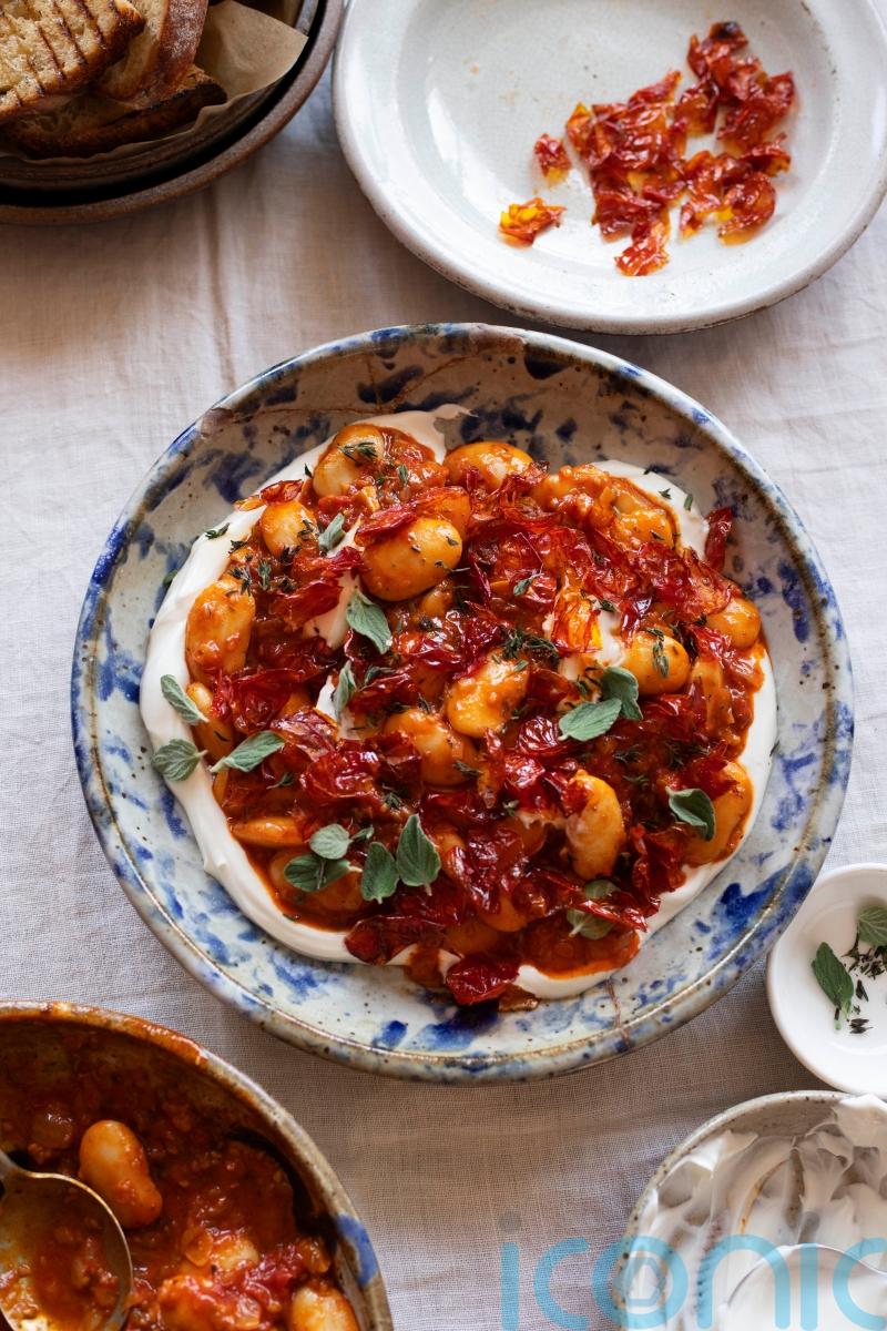 Yotam Ottolenghi’s butter beans with roasted cherry tomatoes recipe