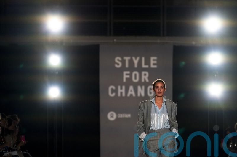 Frankie Bridge, Deborah Meaden and Katharine Hamnett strut the secondhand runway at LFW