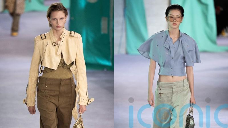 Burberry brings back ultra low-rise trousers in utilitarian London Fashion Week collection