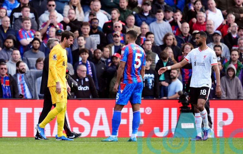 Liverpool goalkeeper Alisson Becker set for six weeks out with hamstring injury