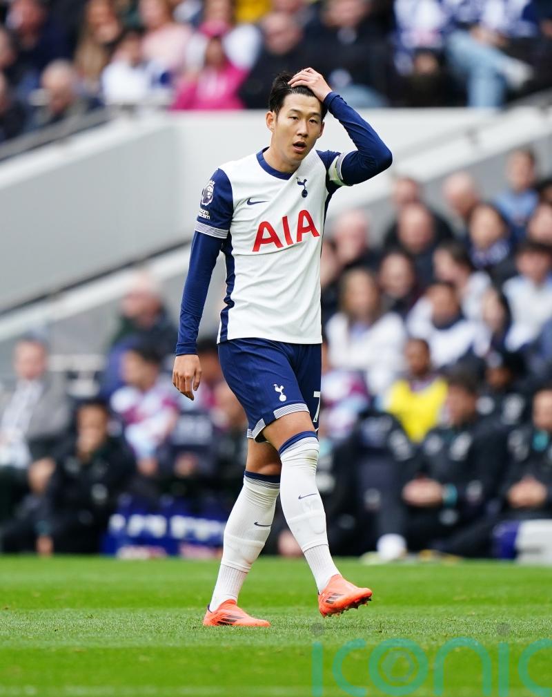 Son Heung-min to miss Tottenham’s Carabao Cup clash with Manchester City