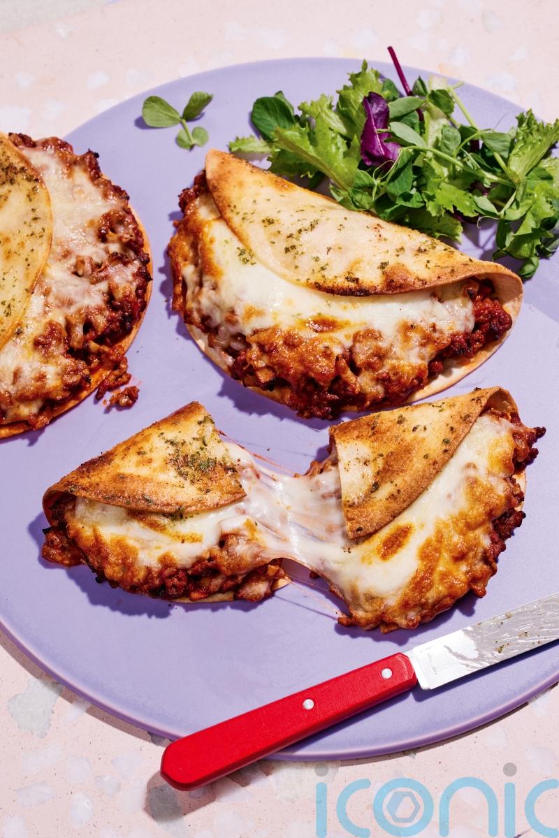 Garlic butter bolognese crispy taco air fryer recipe