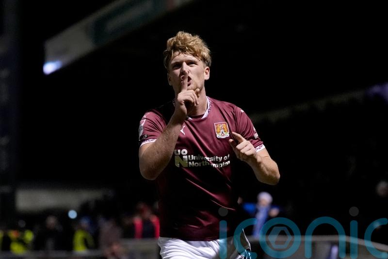 Cameron McGeehan’s brace earns Northampton victory against Peterborough