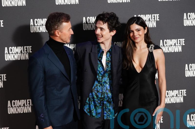 Timothée Chalamet and Monica Barbaro go gothic in silky black ensembles at London premiere