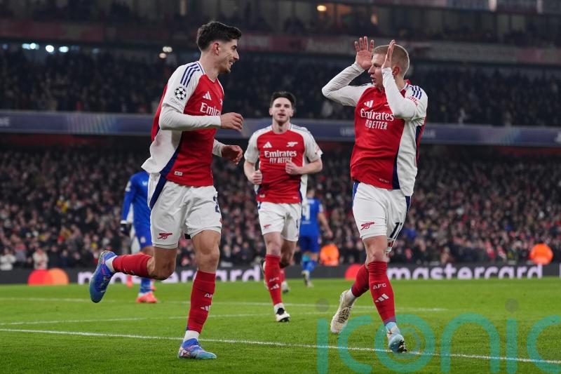 Declan Rice sets Arsenal on the way to comfortable win over Dinamo Zagreb