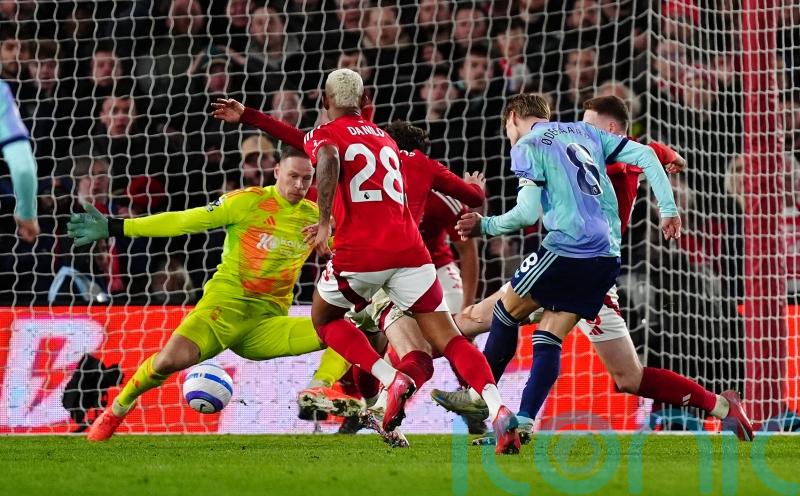 Arsenal’s dwindling title hopes suffer further blow with goalless draw at Forest