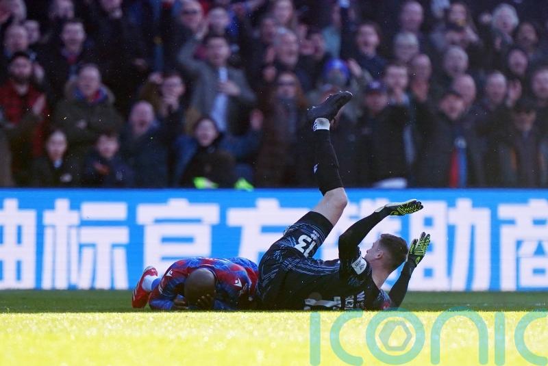 FA submits claim to extend Liam Roberts’ ban for Jean-Philippe Mateta challenge