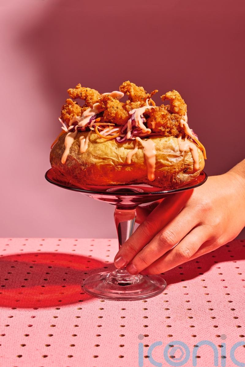 How to make Poppy O’Toole’s shrimp po’ boy jacket potato with coleslaw