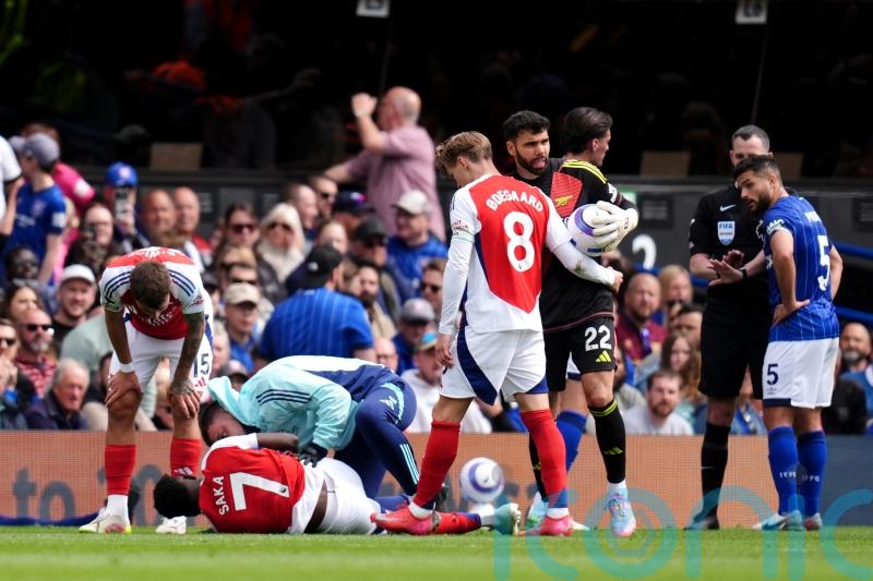 Mikel Arteta hopes Bukayo Saka will be fit for Arsenal’s Champions League clash