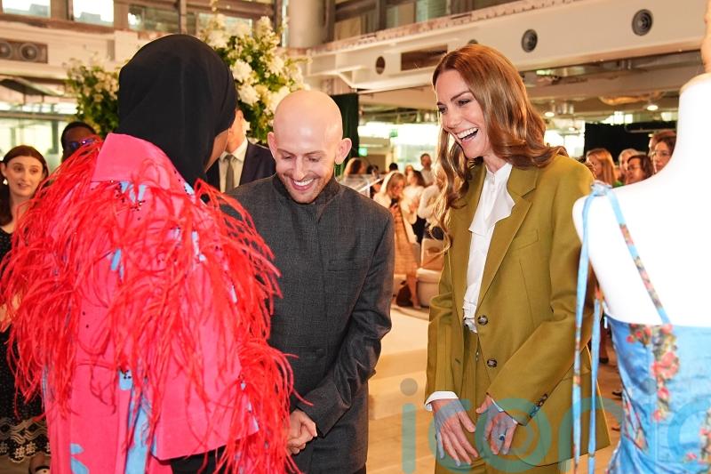 Princess of Wales presents British designer Patrick McDowell with Queen Elizabeth II Award