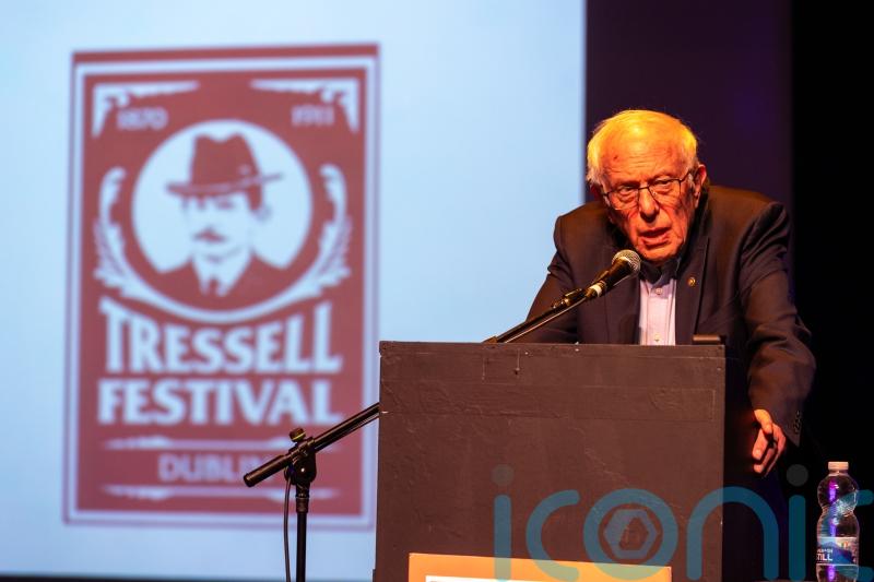 Sanders uses Dublin speech to urge workers to prevail in ‘war with oligarchy’