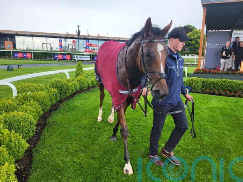 O’Brien serves an ace with Flushing Meadows at the Curragh