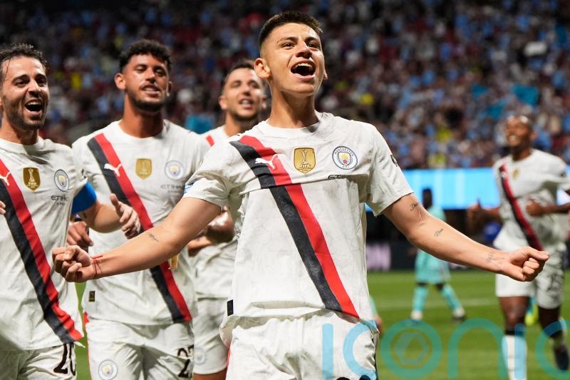 Claudio Echeverri ‘a bit sore’ as Man City wait on teenager’s ankle injury