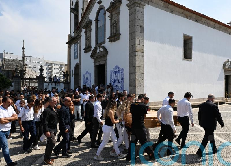 Diogo Jota’s wife and family joined by Liverpool players for funeral in Portugal