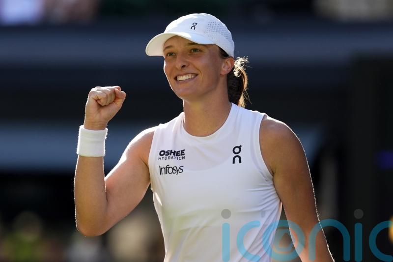 Iga Swiatek surprises herself by breaking through her grass ceiling at Wimbledon