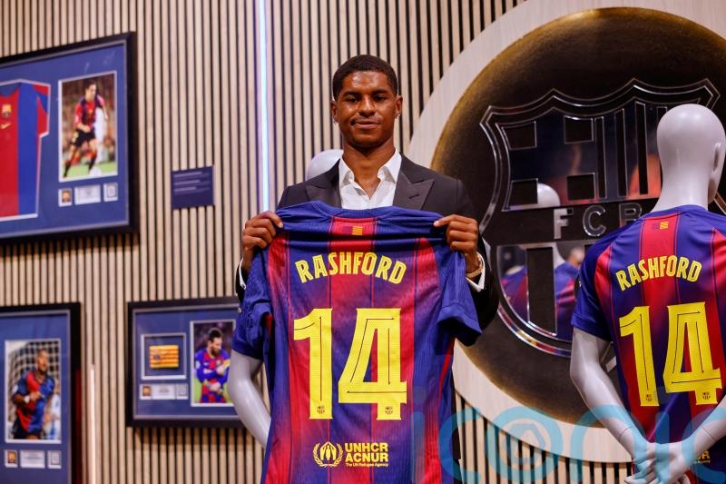 Marcus Rashford makes Barcelona debut during friendly win in Japan