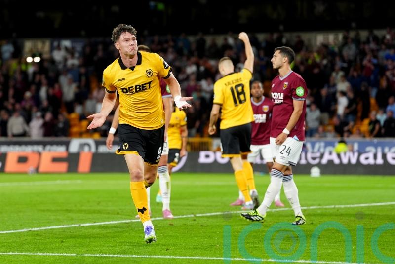 Jorgen Strand Larsen’s late brace sees Wolves beat West Ham in Carabao Cup