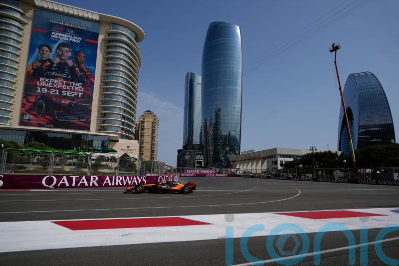 Lando Norris enjoys the better of Friday’s first practice in Baku
