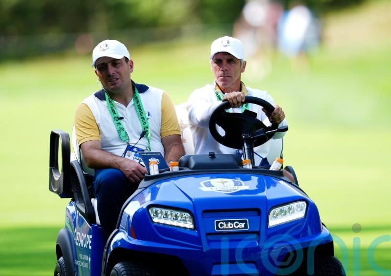 Gianfranco Zola at the wheel for Europe’s Ryder Cup team in New York