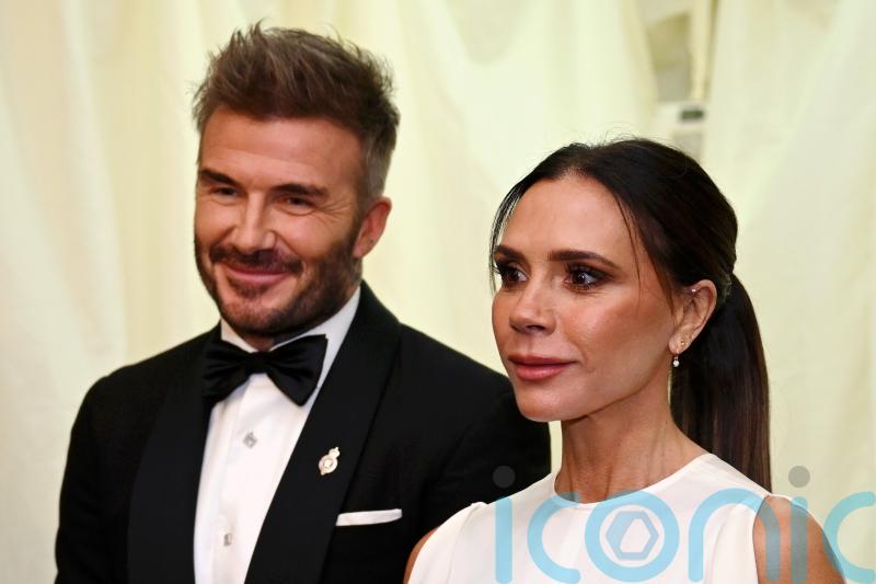 Beckham family supports Victoria at Paris Fashion Week