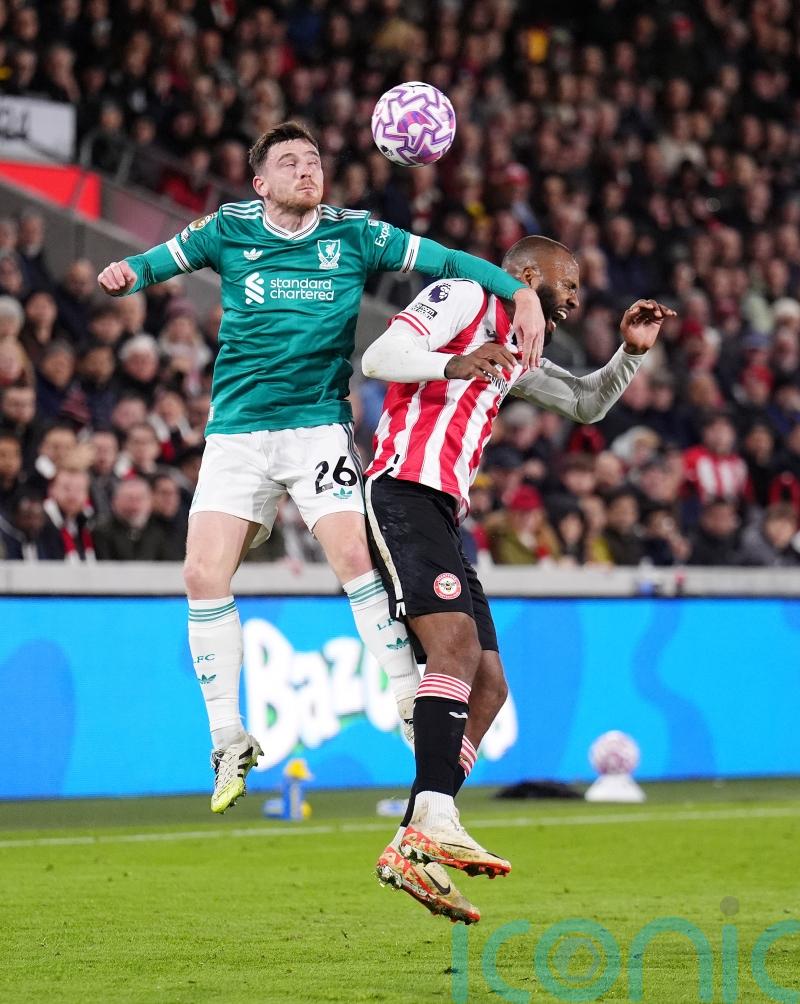 Andy Robertson admits Liverpool &lsquo;nowhere near good enough&rsquo; after Brentford loss