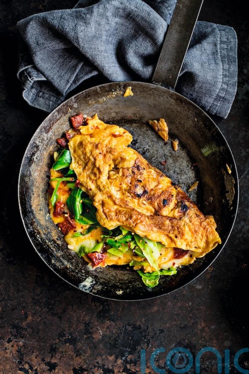 Clare and Michael Mosley’s chorizo omelette
