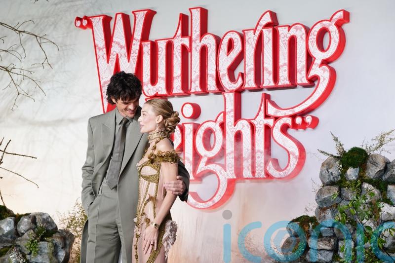 Margot Robbie goes sheer at Wuthering Heights premiere in London