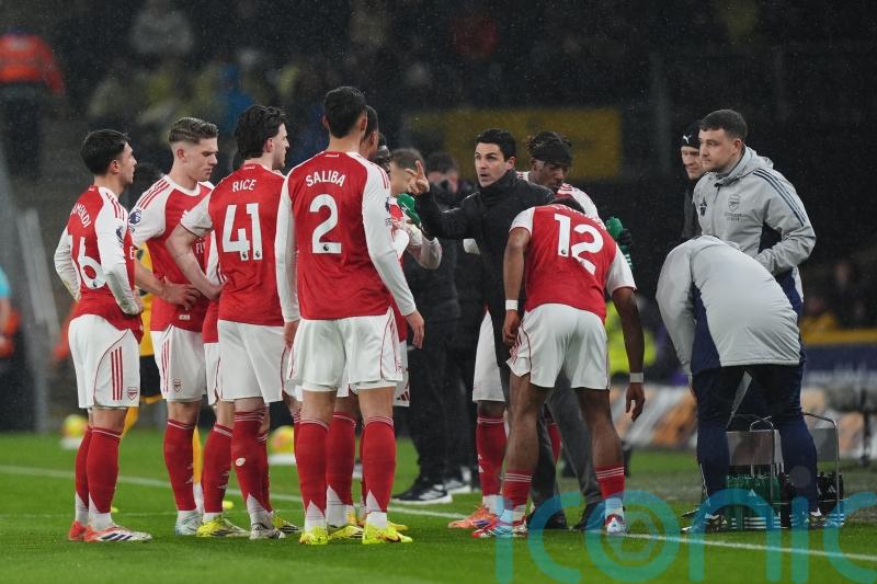 Mikel Arteta says Arsenal sticking together after Wolves draw dents title hopes