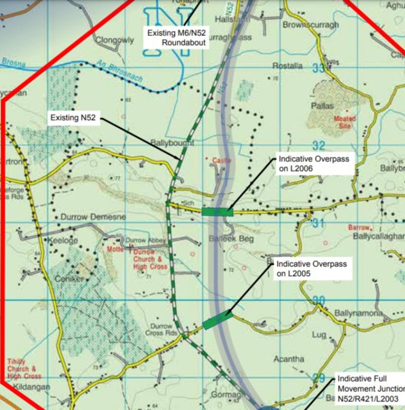 N52 Tullamore / Kilbeggan Link Scheme put on long finger