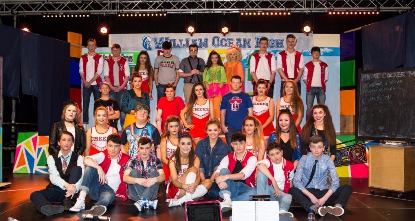 The Transition Year cast in action at the recent 'Back to the 80s' show
