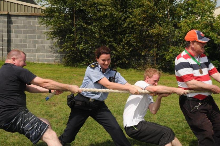 Offaly Garda&iacute; take part in Rehab Sports Day in Tullamore