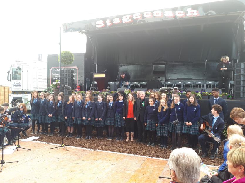 Killina Presentation Secondary School perform at Ploughing 017 - Photo: Justin Kelly 