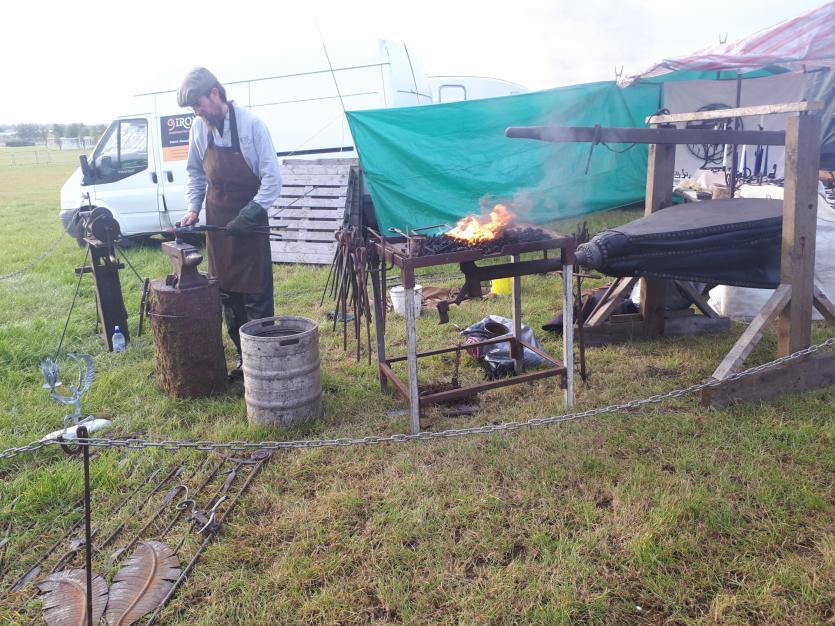 A blacksmith's bellow demonstration - Photo: Justin Kelly