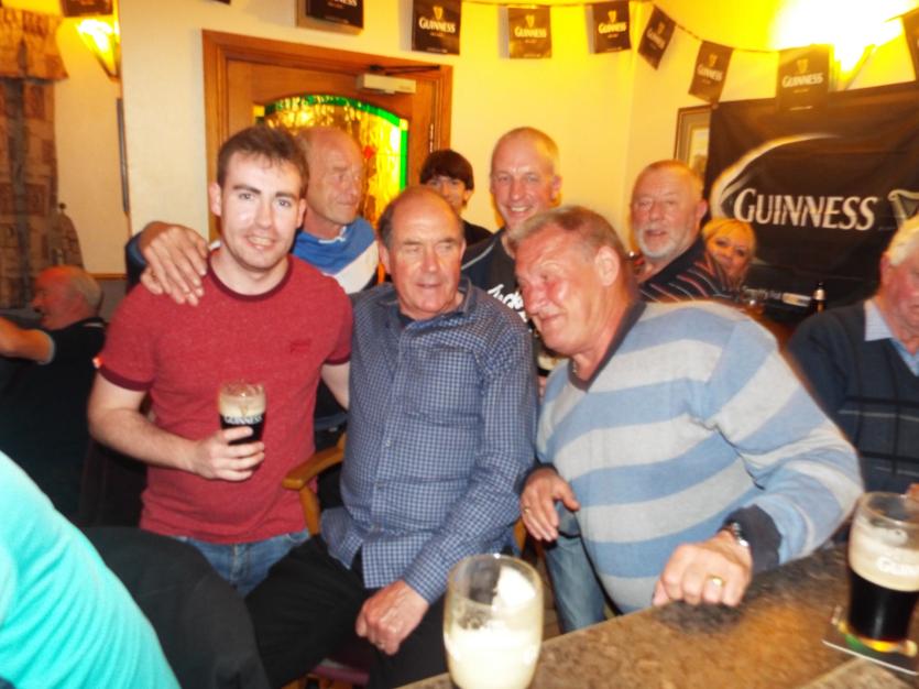 Revellers help Hopper's Bar in Walsh Island celebrate after they won the Offaly Express 'Best Pint of Guinness in Offaly' poll in June 2017