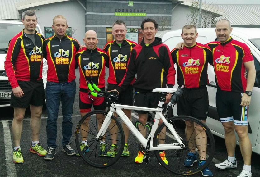 A gathering of Eden Tri Club members as they train for a series of Ironman events around the world in 2017