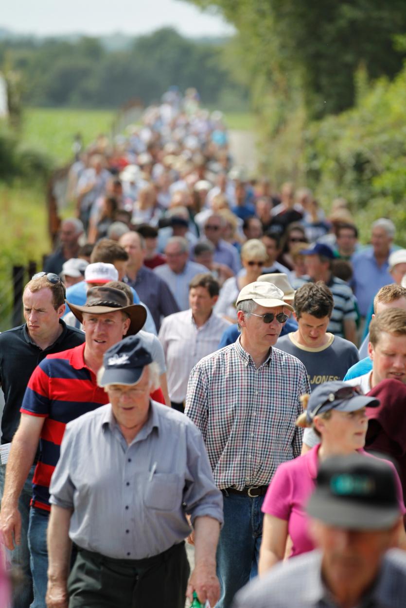 Thousands turn up to a farm open day held at the Irish Farmers Journal farm in Offaly in July 2017