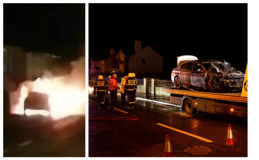 No injuries as Longford fire service tackle car blaze 