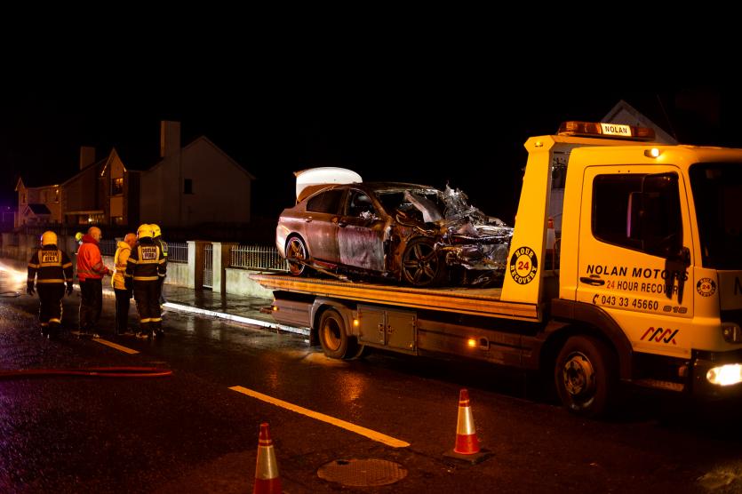 No injuries as Longford fire service tackle car blaze 