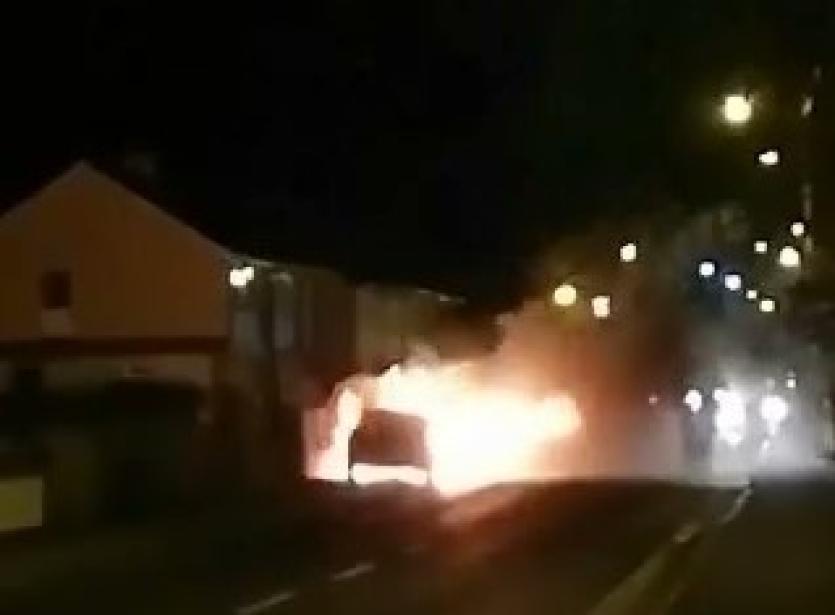 No injuries as Longford fire service tackle car blaze 