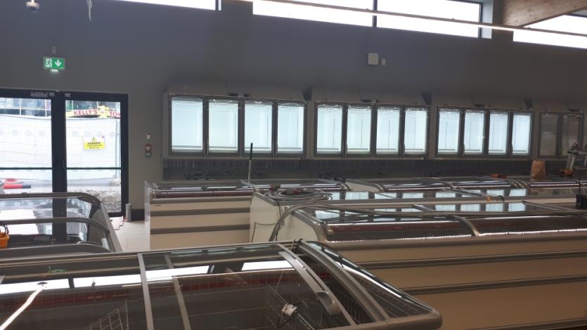 New fridges ready to be slotted into place