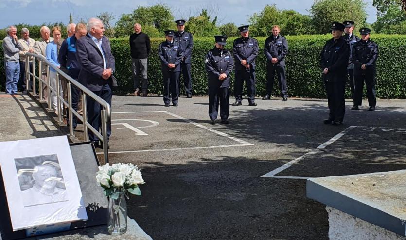 Pictured outside Banagher Garda Station