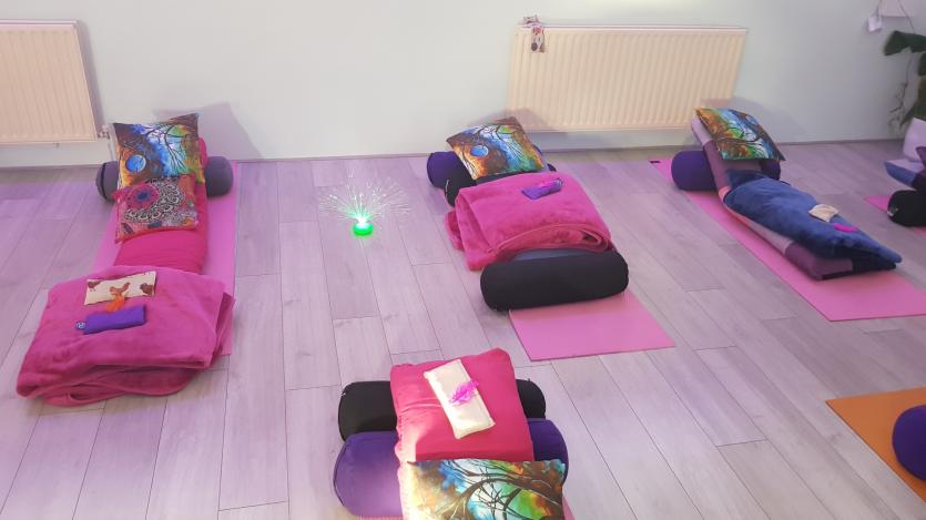 Yoga mats at the ready at the Healing Touch Holistic Centre, Birr 