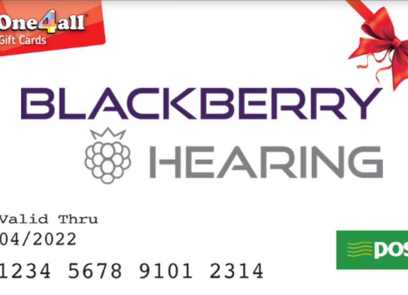 One4All voucher with Blackberry hearing test for over 65s in Offaly