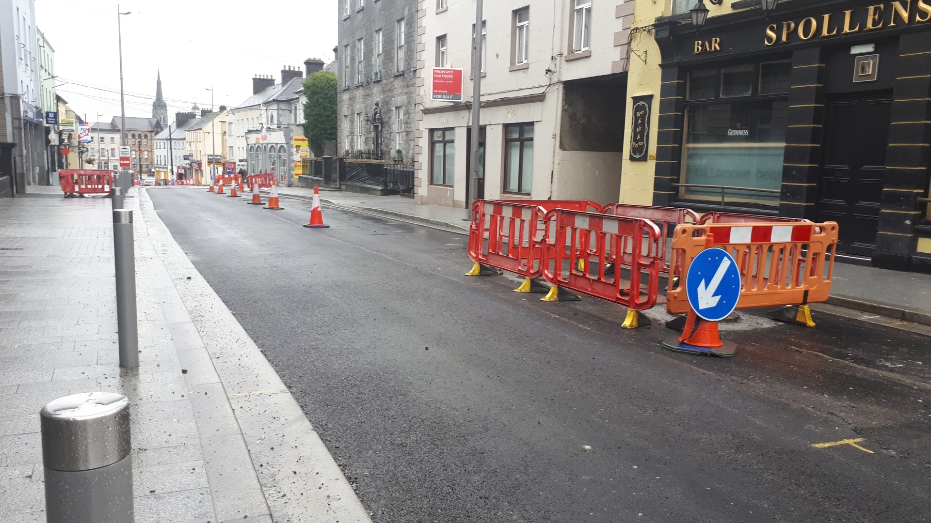 Tullamore street remains one way as road surfacing begins Offaly Live