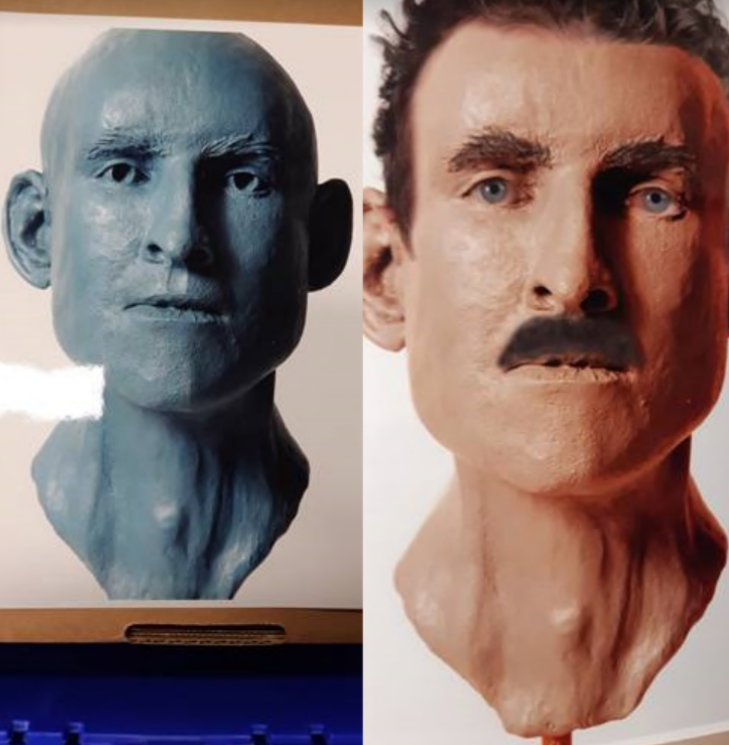 The initial clay model mock-up from 2007